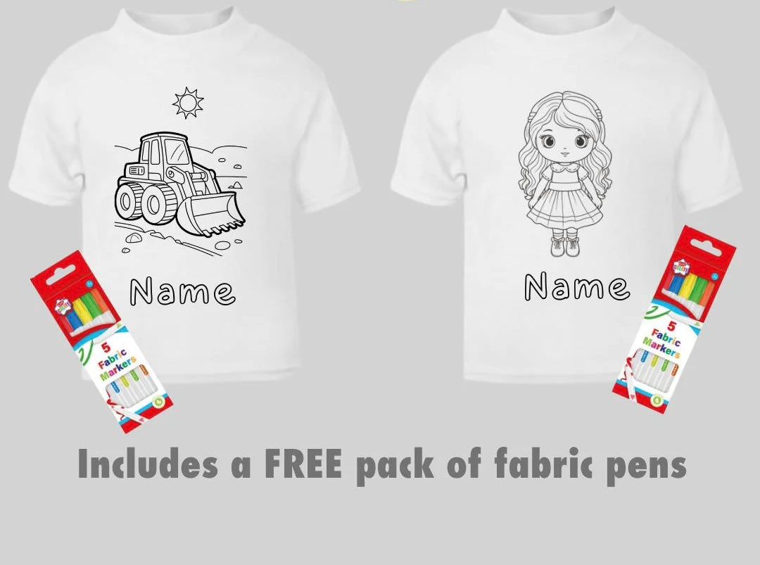 Personalised Colouring In T-shirt