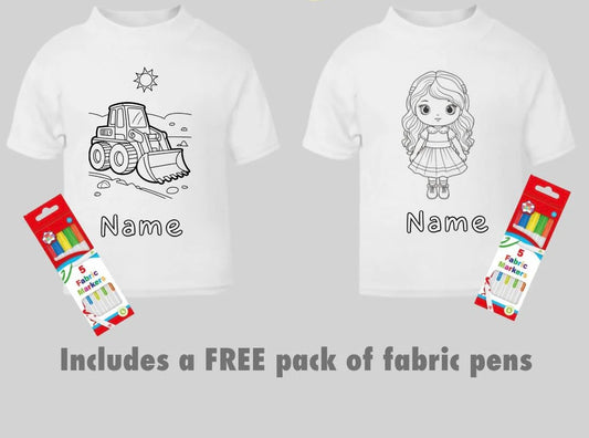 Personalised Colouring In T-shirt