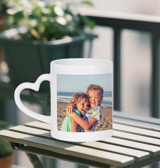 Upload your own - heart mug