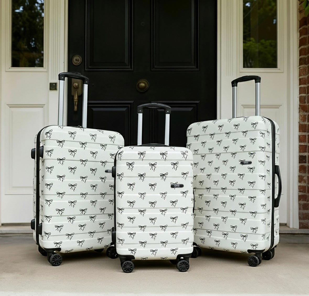 Bow suitcases - 3 pieces