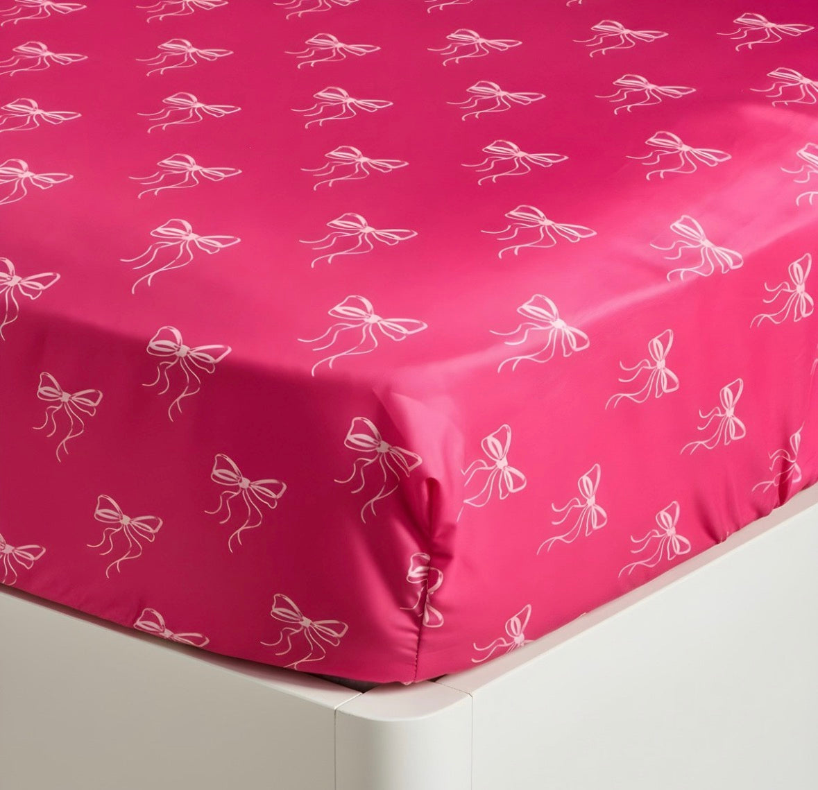 Bow Print Fitted Sheet