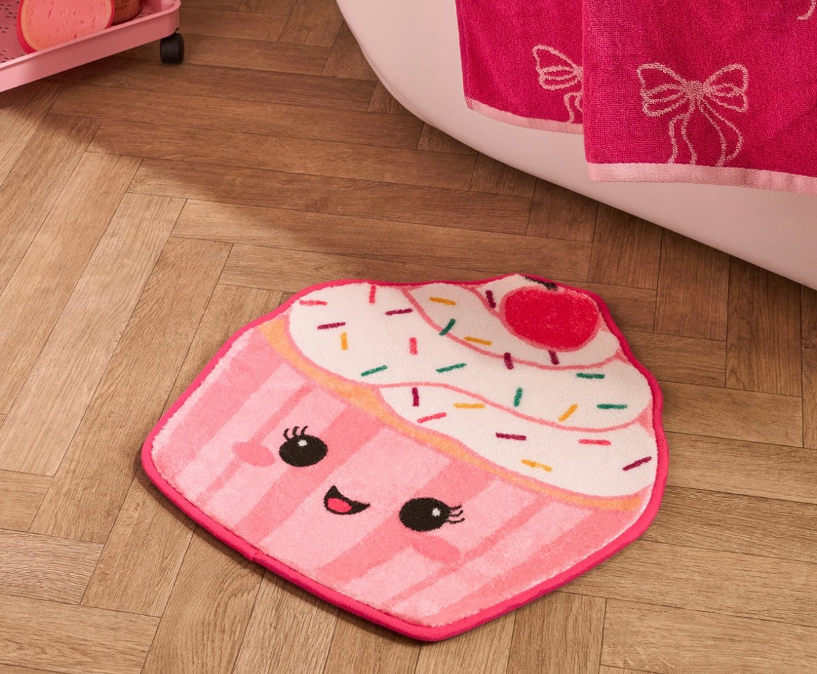 Cupcake bath mat