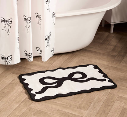 Bow bath mat