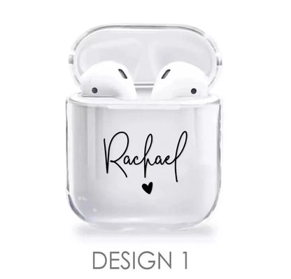 Personalised airpods clear case