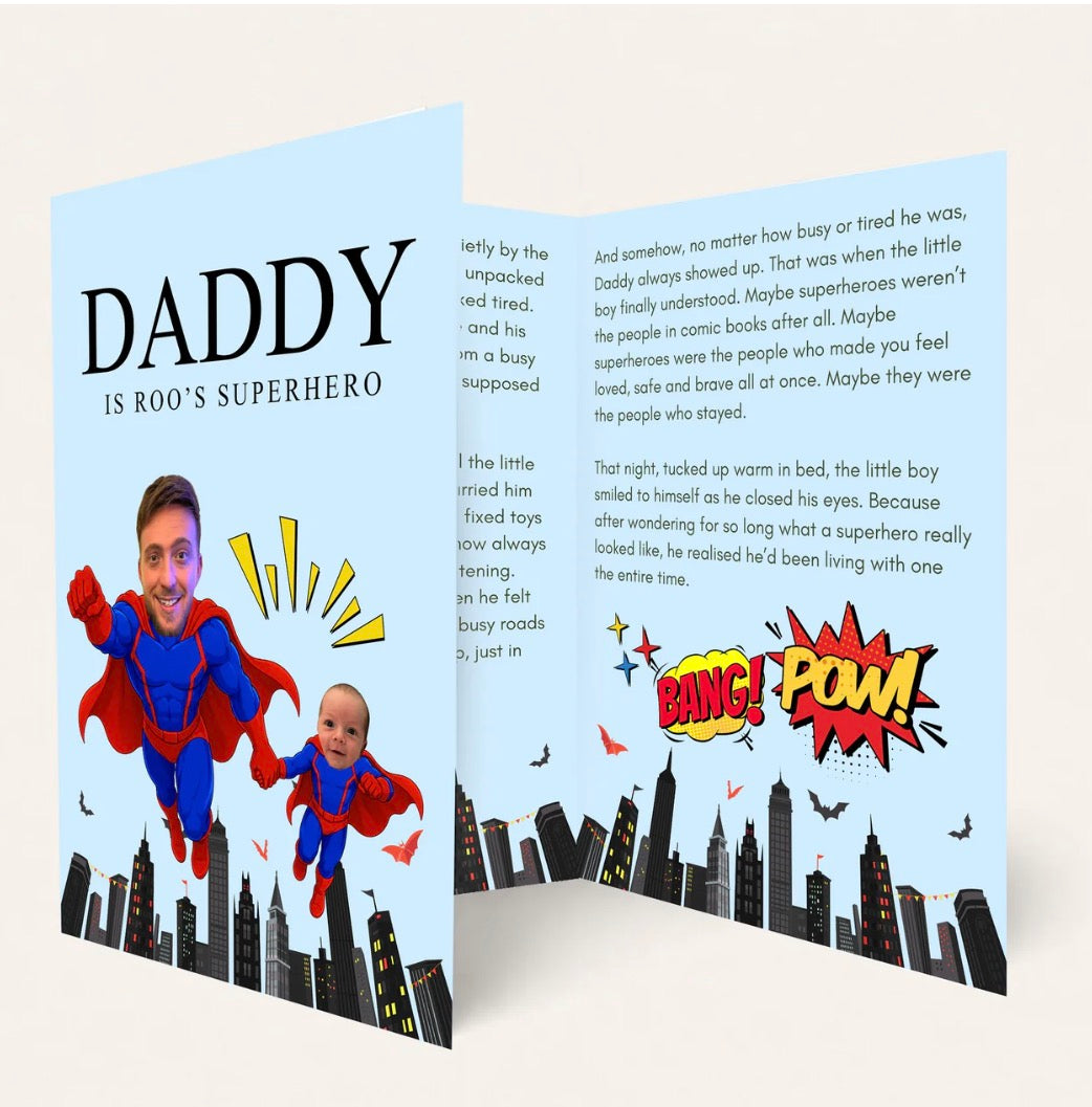 Personalised Fathers day Story booklet