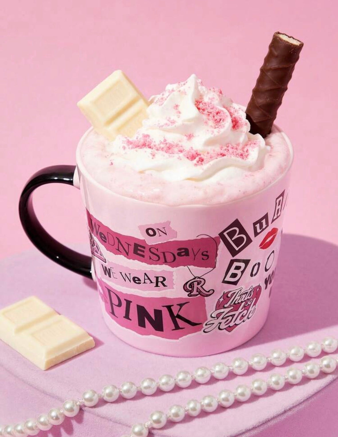On wednesdays we wear pink mug