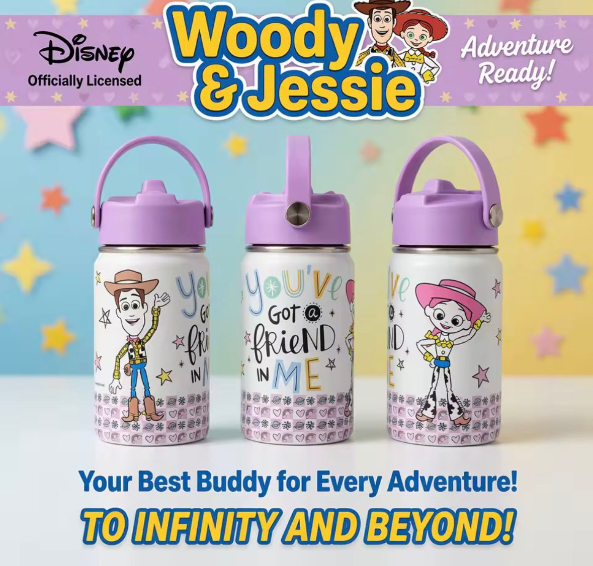 You've got a friend in me mini stainless steel bottle