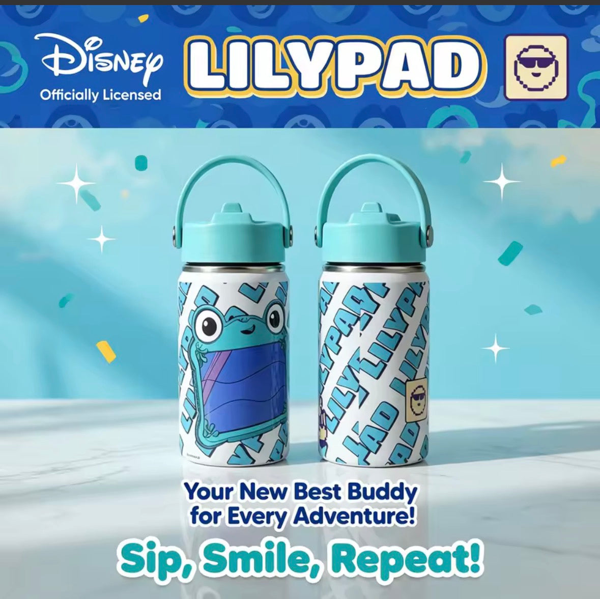 Lilypad stainless steel bottle