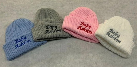 Personalised Newborn Baby Hat