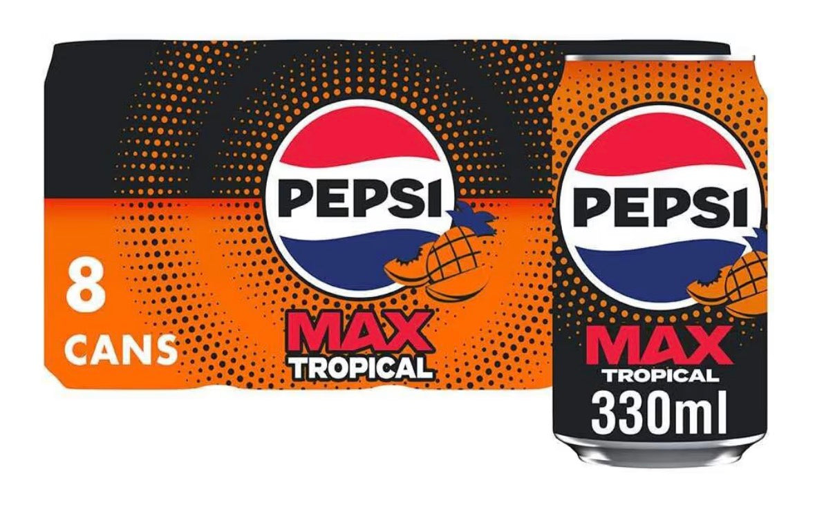 Pepsi Max flavoured x8