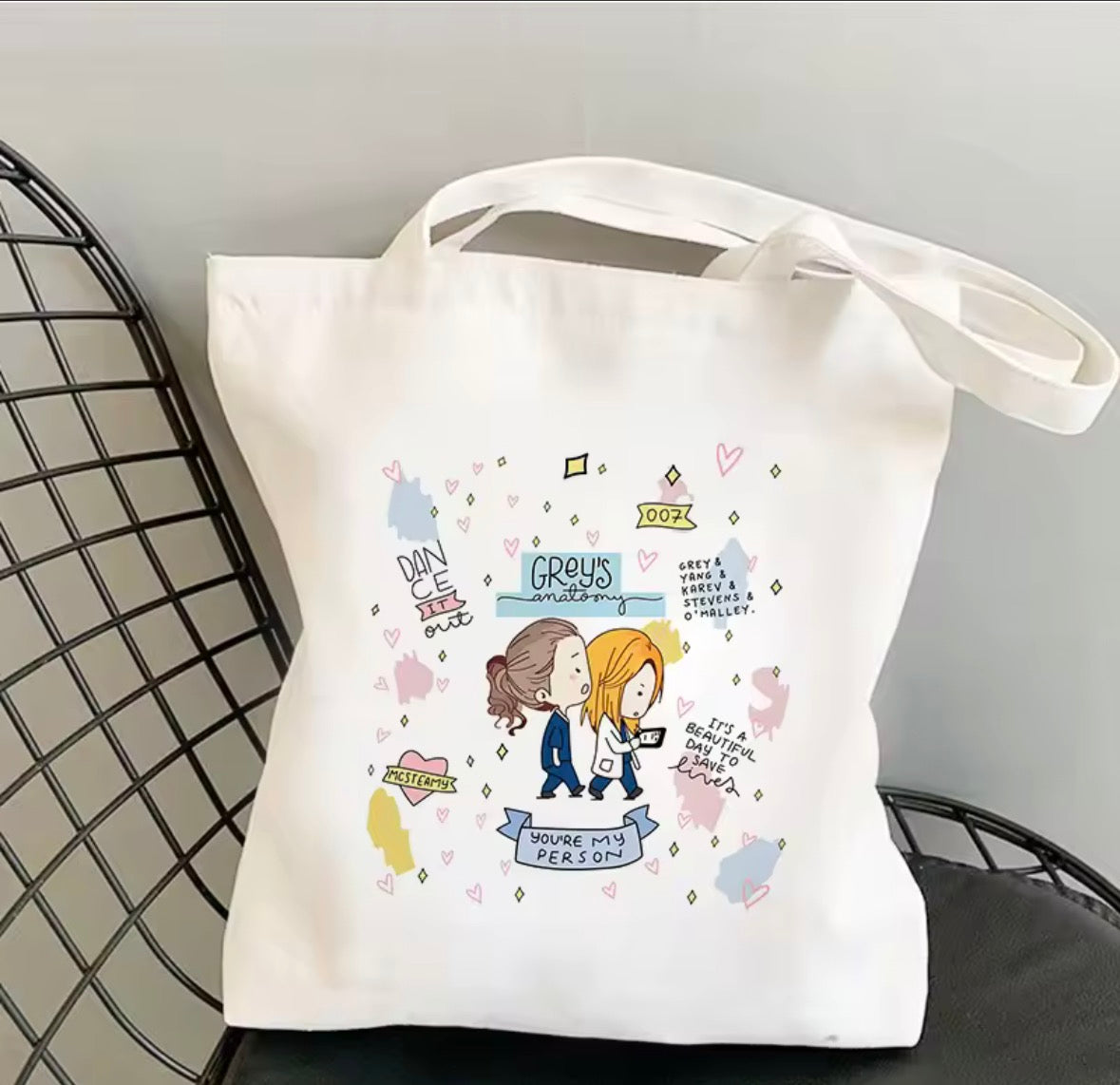 Greys tote bag