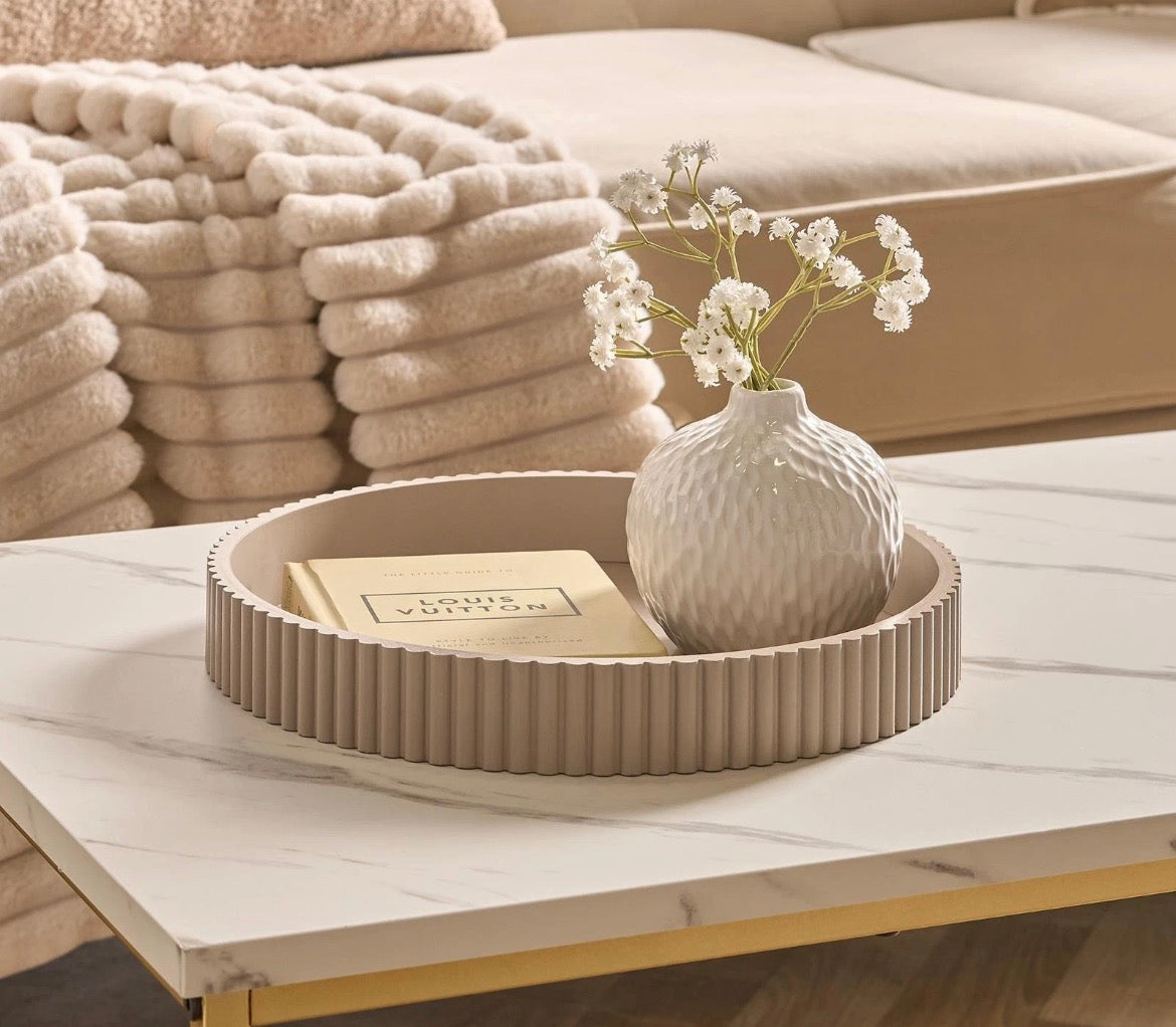 Ribbed Decorative Tray