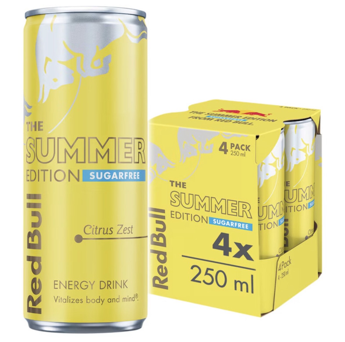Redbull summer edition 4 pack sugar free