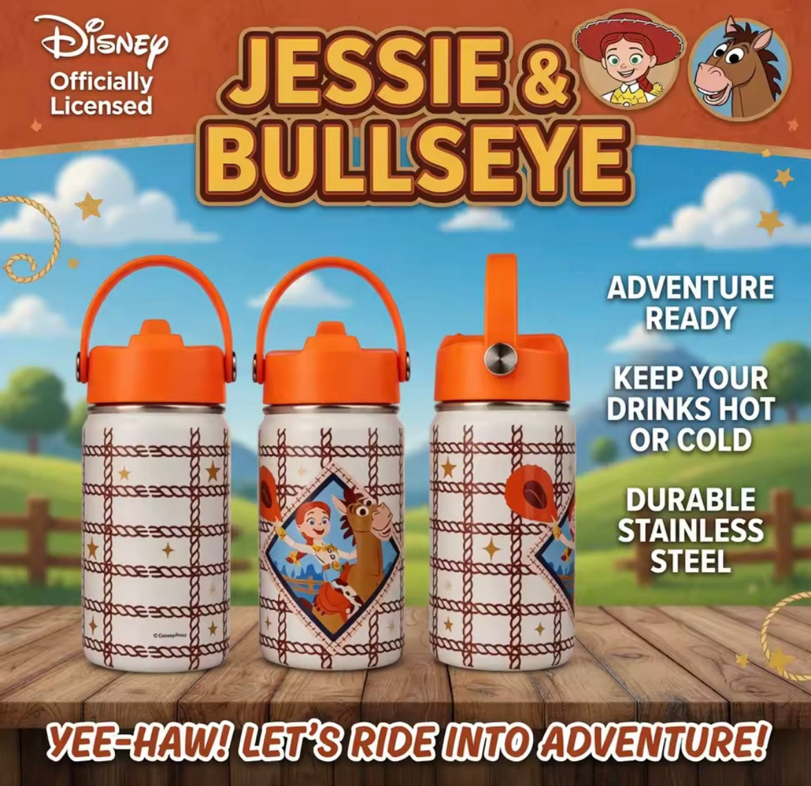 Jessie Horse mini stainless steel bottle