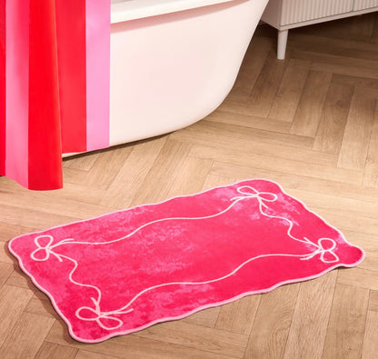 Bow bath mat
