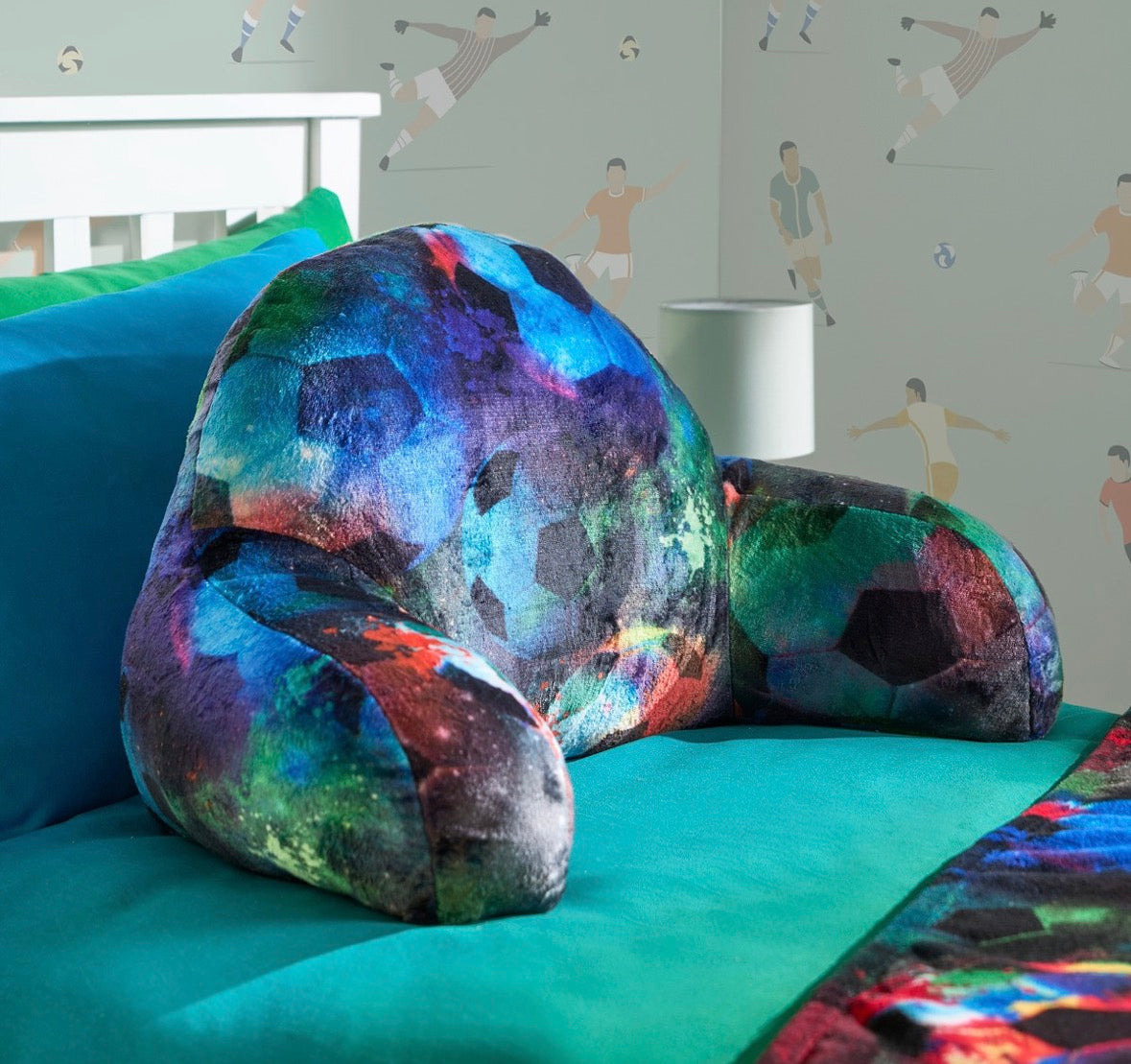 Football cuddle cushion