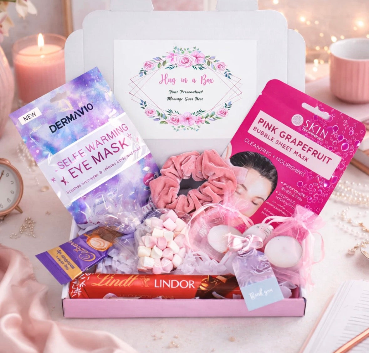 Personalised message spa pamper package