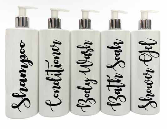 Personalised 500ml Pump Bottle Set