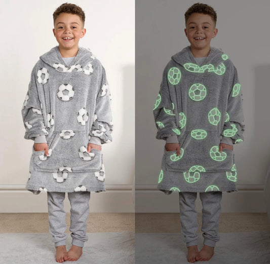 Glow In Dark Hoodie Blanket