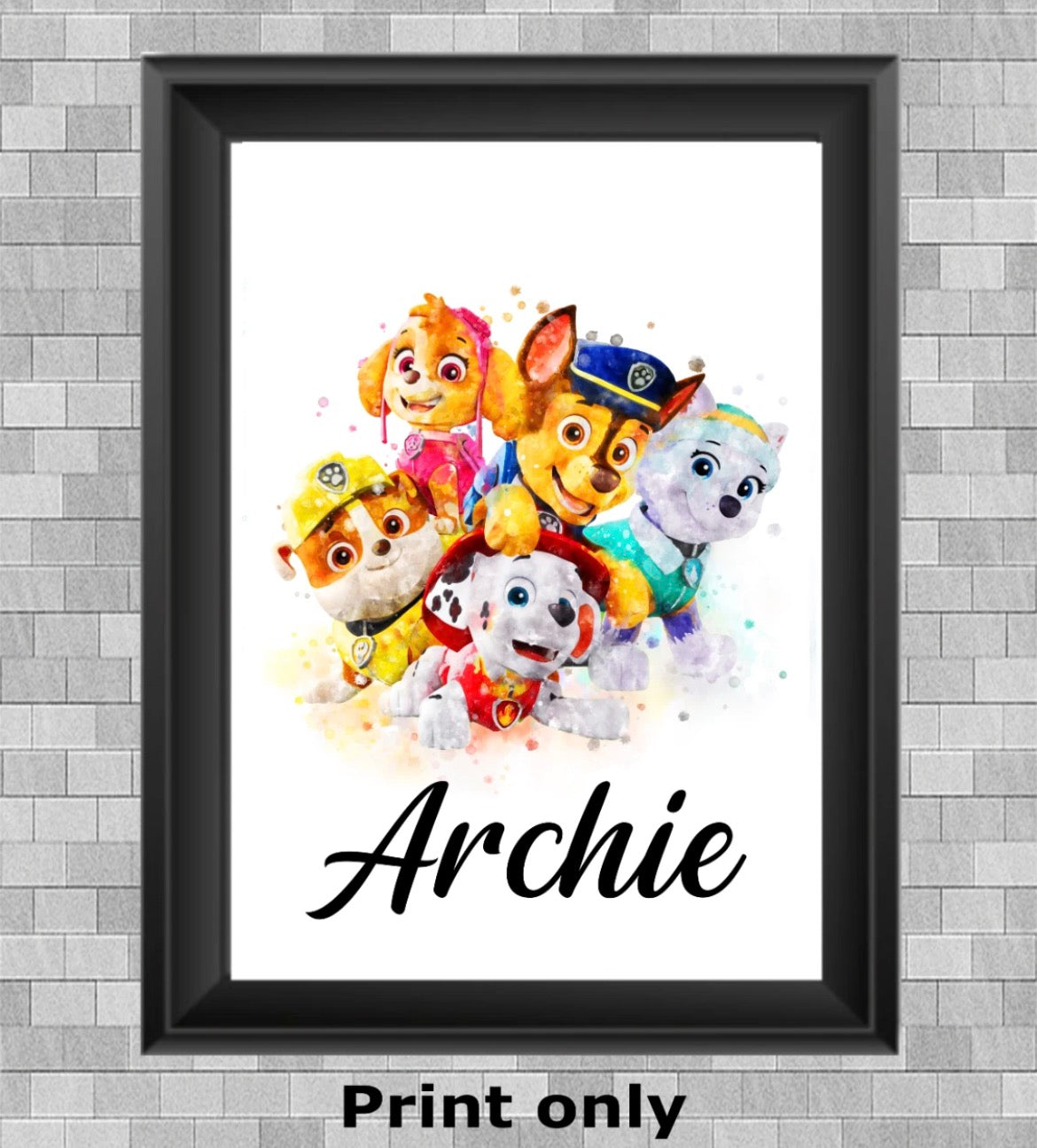 Personalised Wall Art Print Only