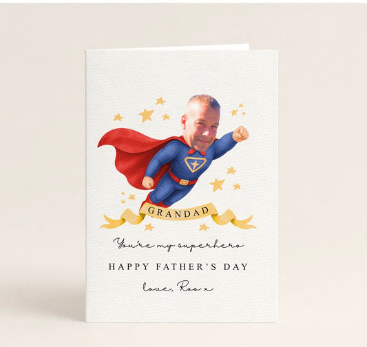 Personalised Superhero card