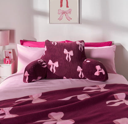Bow cuddle cushion