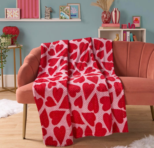 Valentines Heart Throw