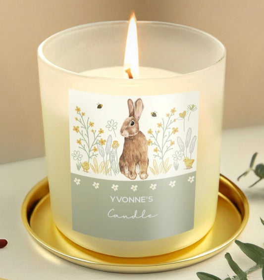 Rabbit Personalised Candle