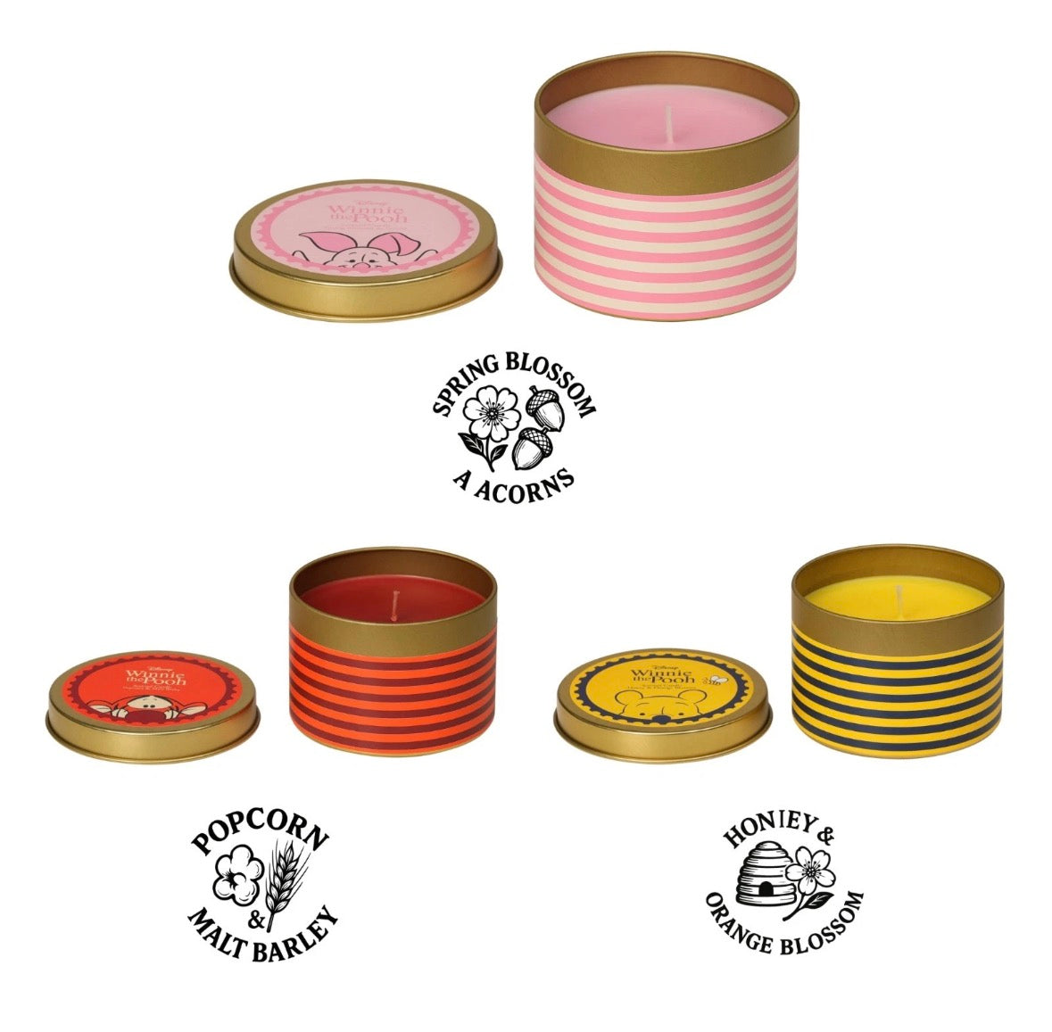 Pooh Bear candles