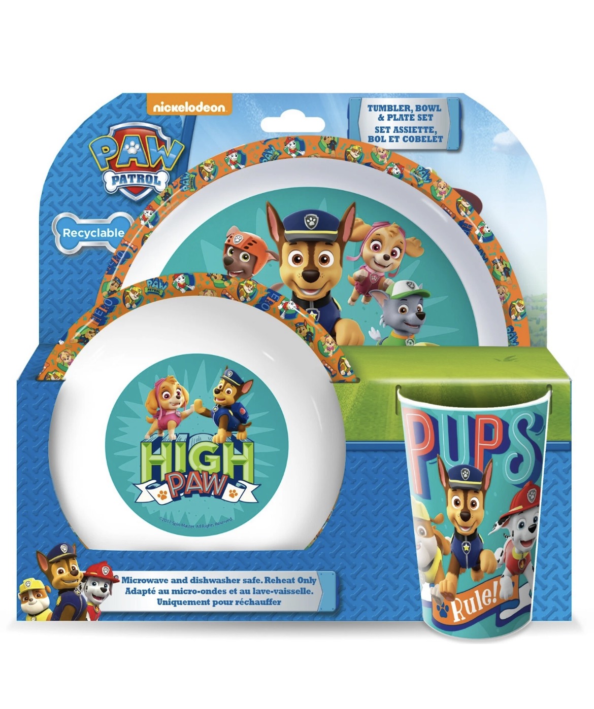Paw Patrol Plate Set