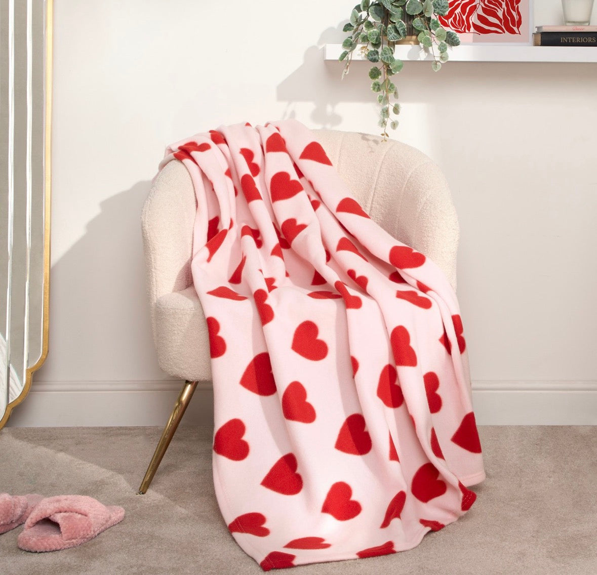 Valentines Heart Throw