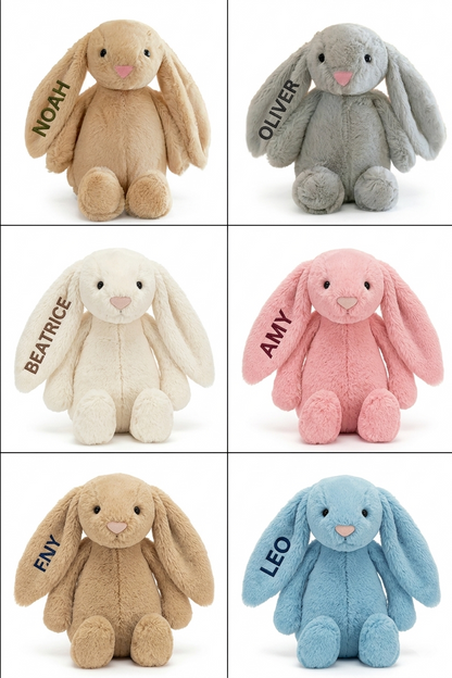 Personalised Cream Bunny Toy