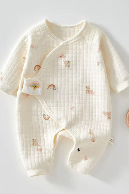 The Rainbow Boucle Wrap Baby Grow Romper