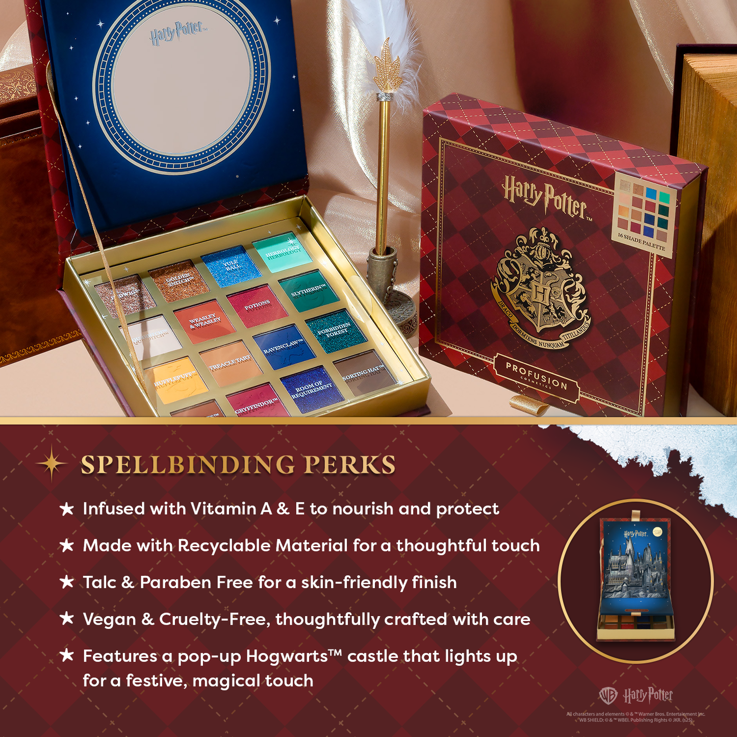 Harry Potter | Hogwarts™ 16 Shade Palette