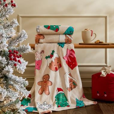 Preorder Ultra Soft Sweetie Pies Christmas Print Throw
