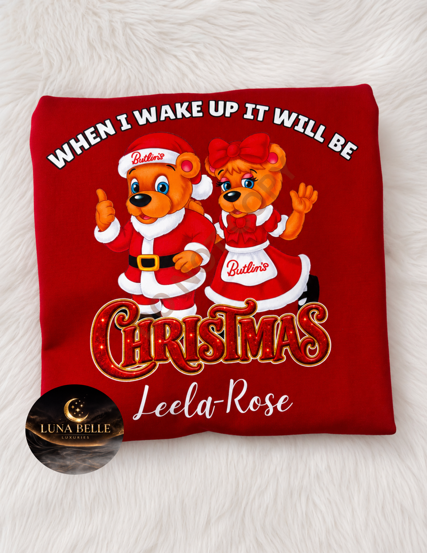 When i wake up it will be christmas butlins pjs