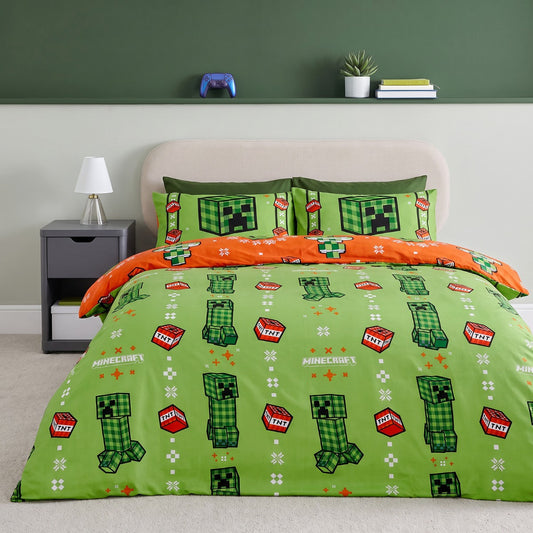 Mnecrft christmas bedding - single