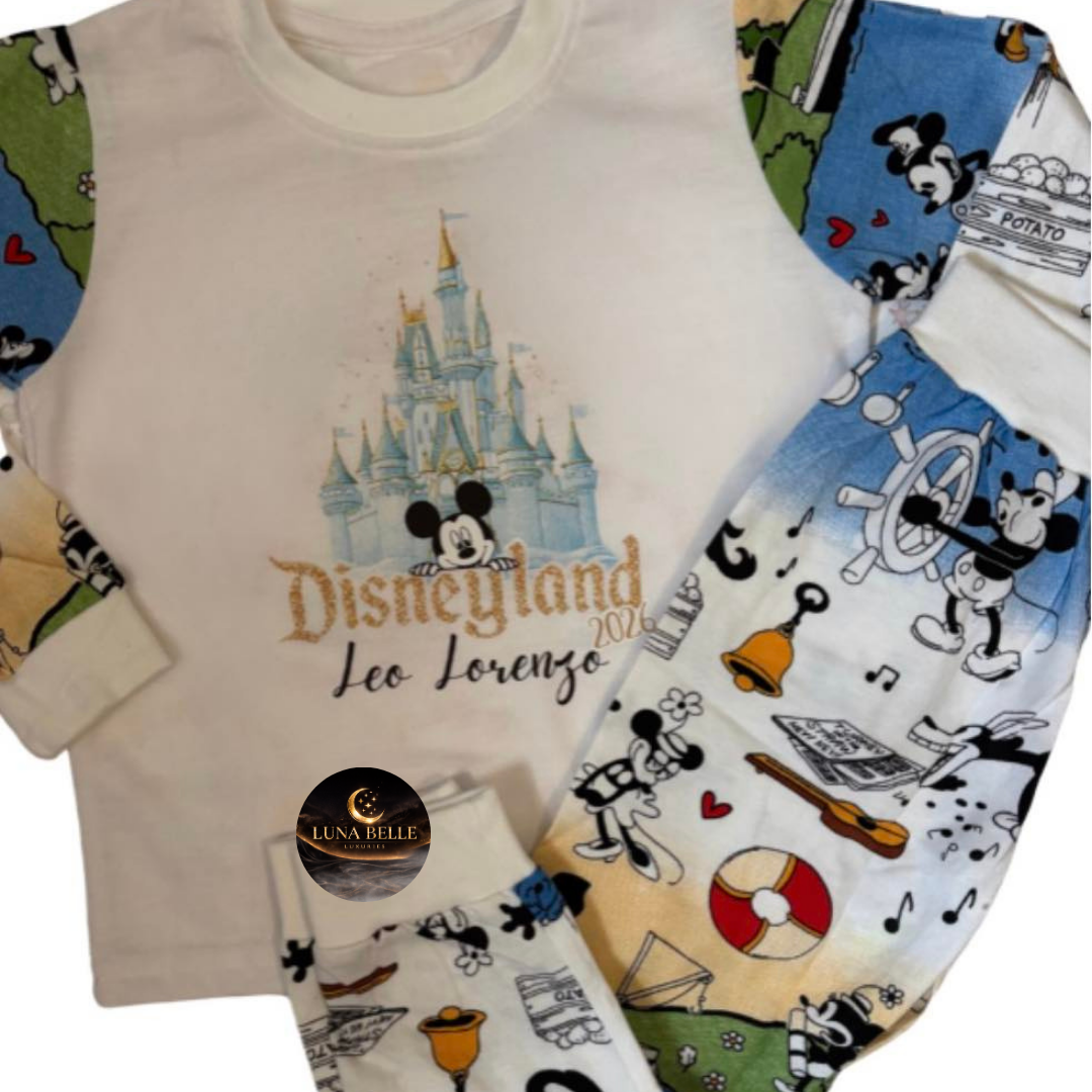 Personalised kids DLand pyjamas