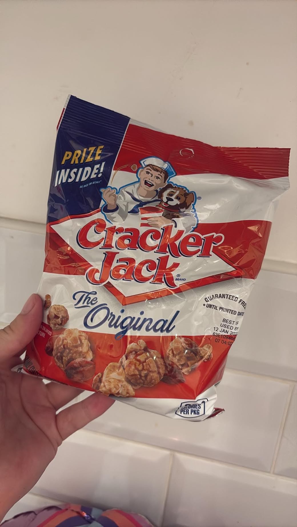 Cracker Jack caramel popcorn