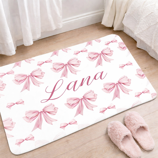 Personalised Bow Floor Mat