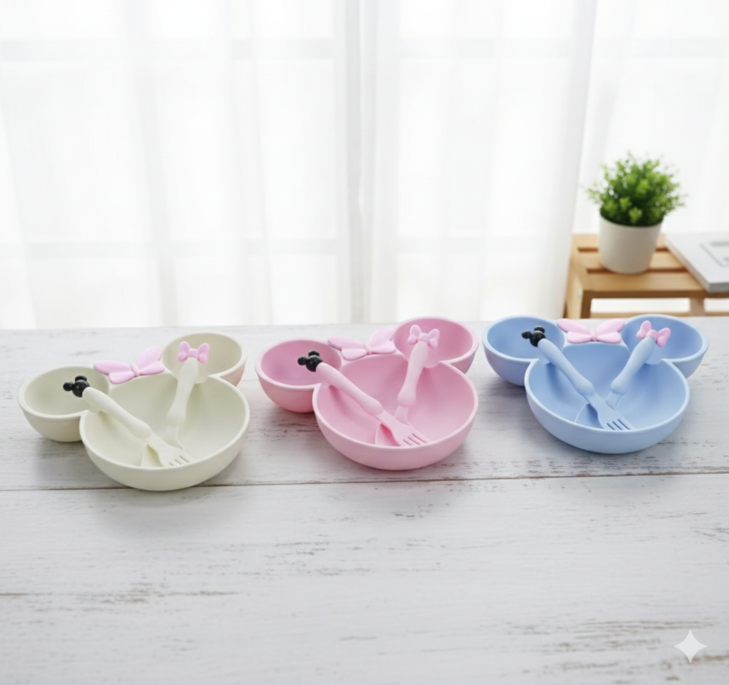 Mickey Mouse Plates & Cutlery Set