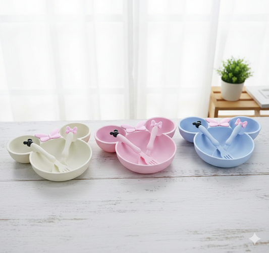 Mickey Mouse Plates & Cutlery Set