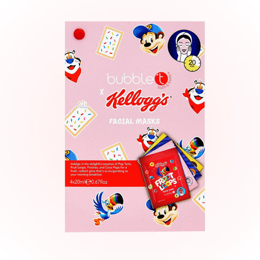 Bubble'T x kelloggs face mask gift set