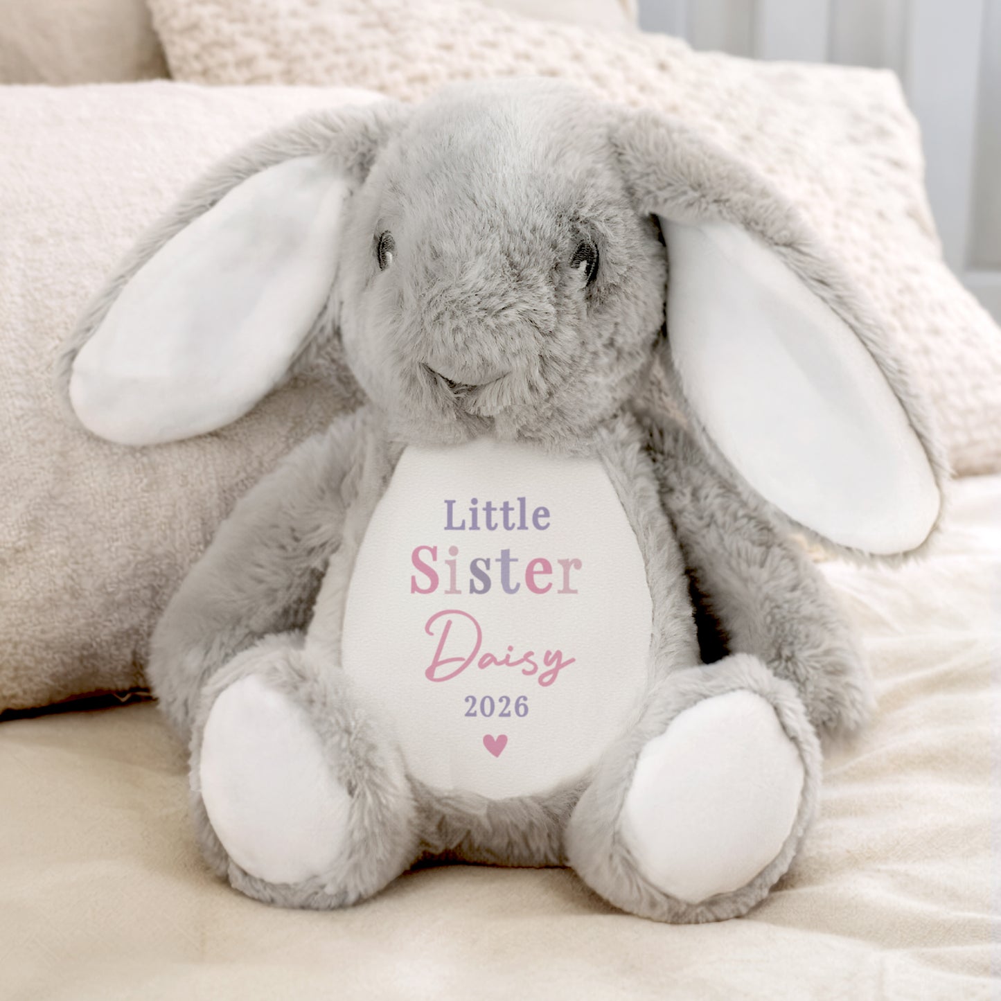 Personalised little sibling bunny