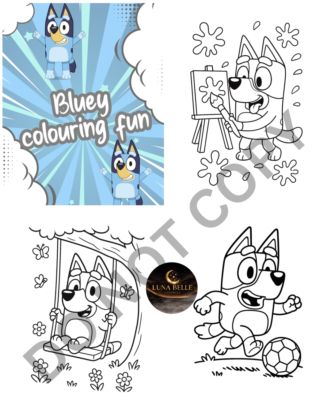 Bluey Colouring book