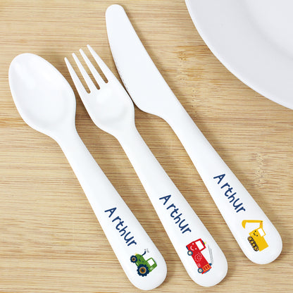 Personalised Kids 3 piece cutlery set