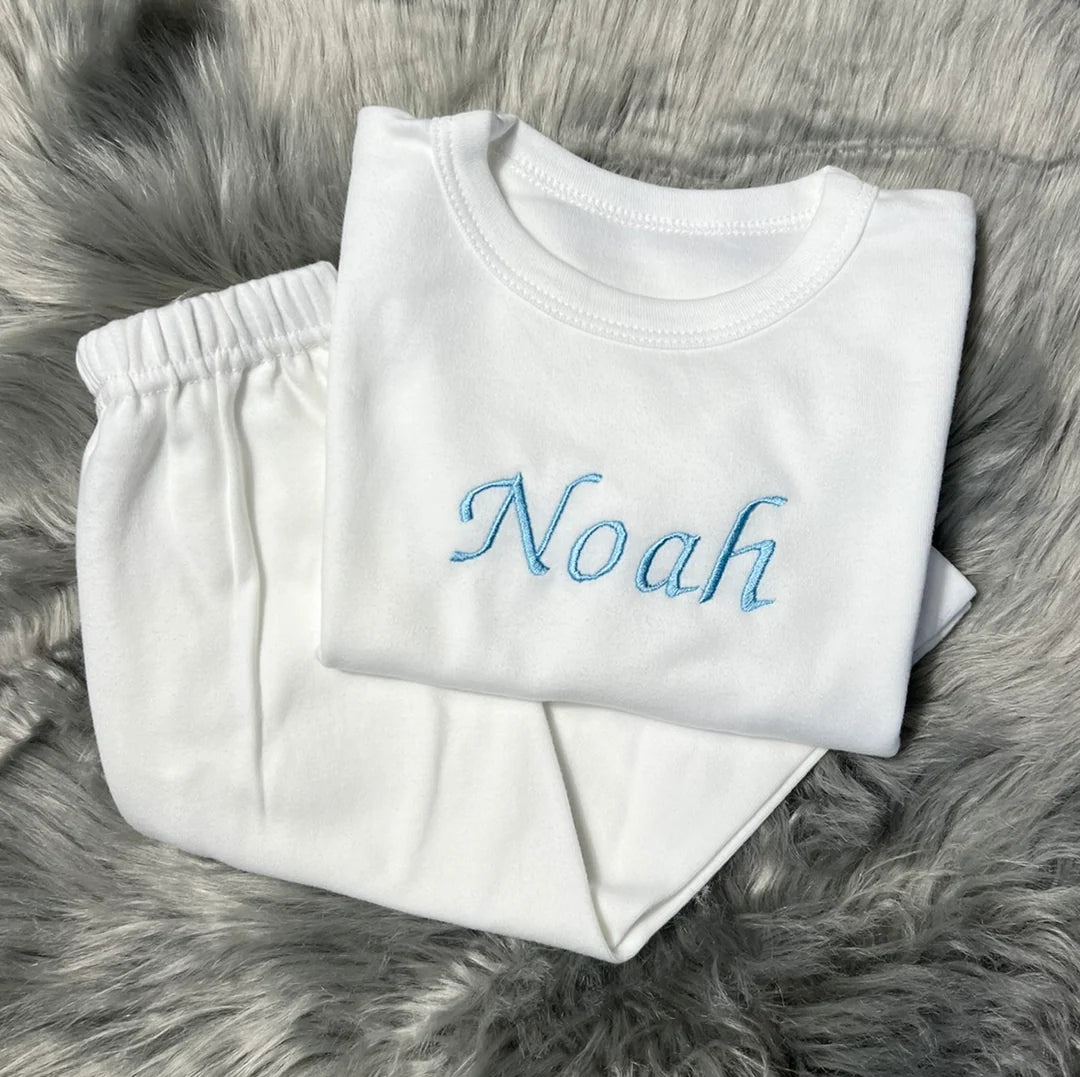 Personalised infant pyjamas