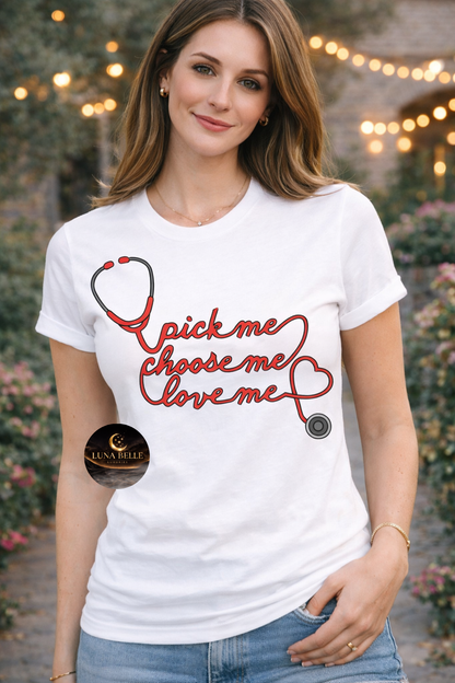 Greys anatomy "pick me choose me love me" shirt
