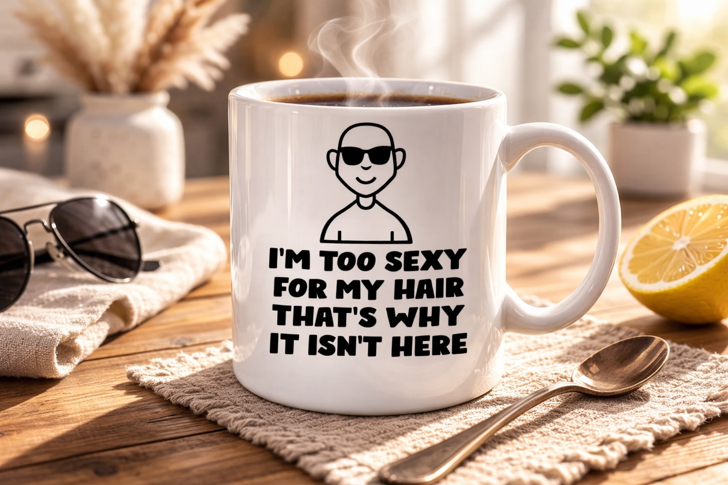 Funny Bald Mug