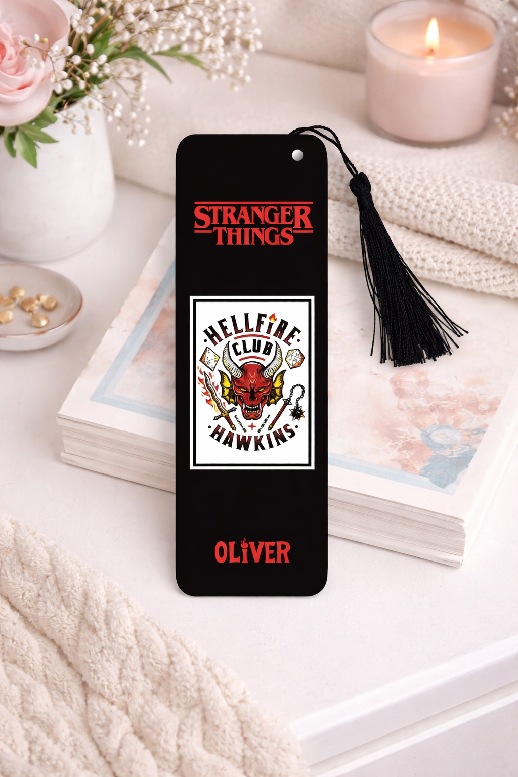 Personalised Stranger things Book Mark